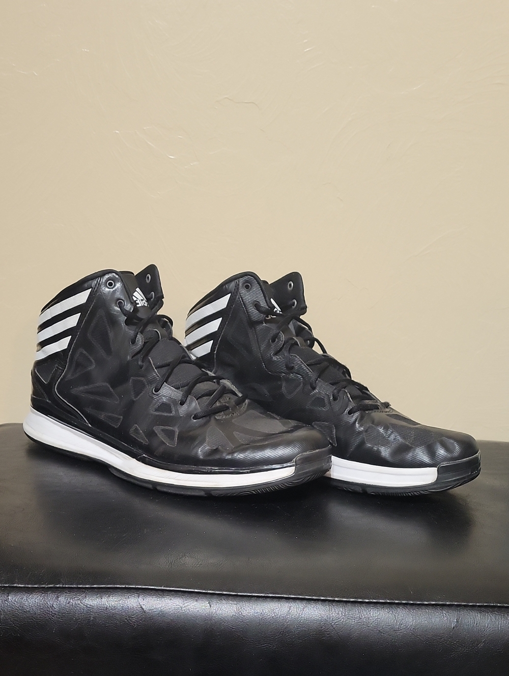 Adidas Crazy Shadow 2 Black/White Baseball Shoe